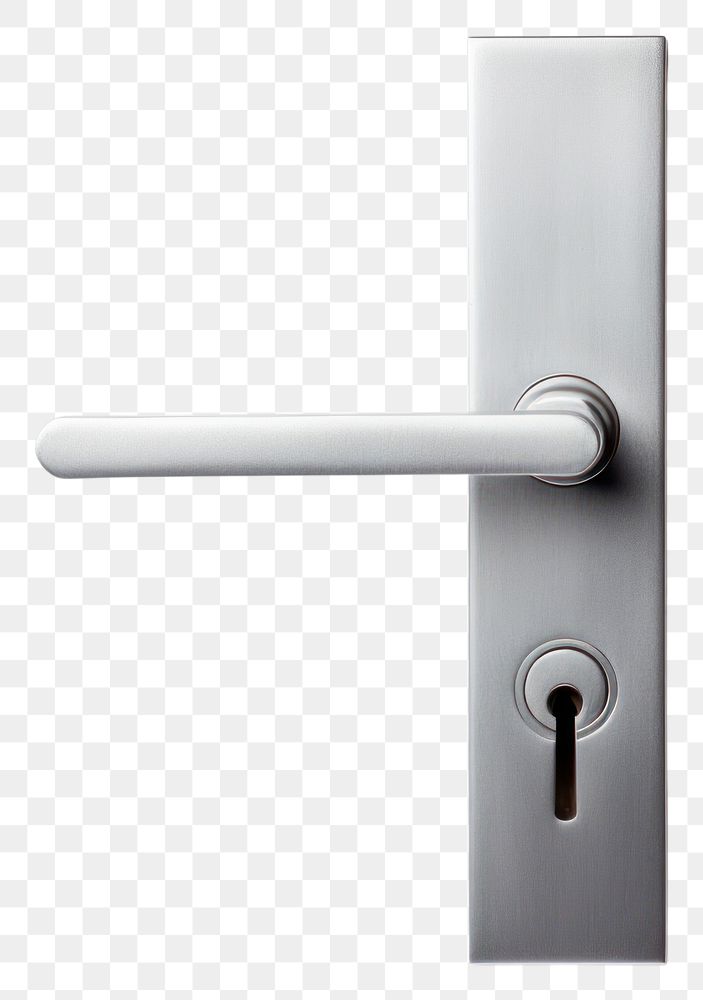 PNG Keyhole handle lock metal door. 