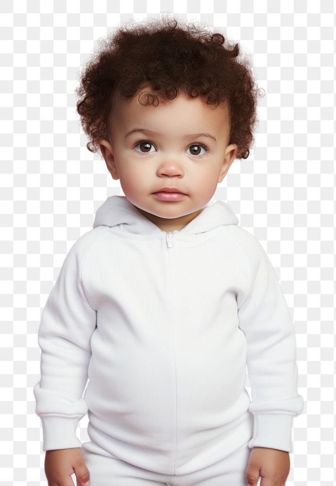 PNG Sweatshirt portrait toddler white. AI generated Image by rawpixel.
