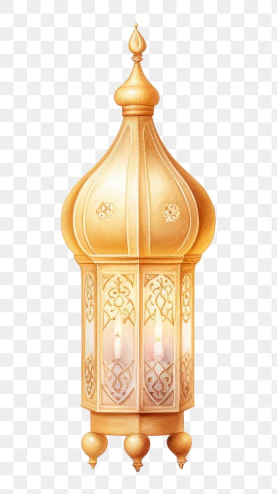PNG Lighting gold lamp white background. AI generated Image by rawpixel.