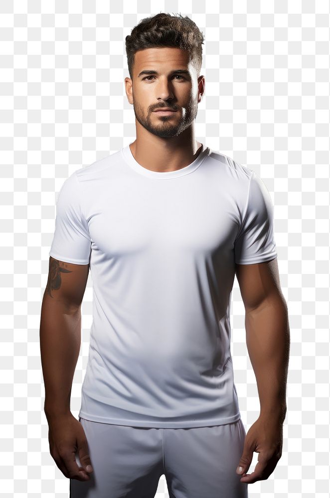 PNG Portrait t-shirt sleeve adult. AI generated Image by rawpixel.