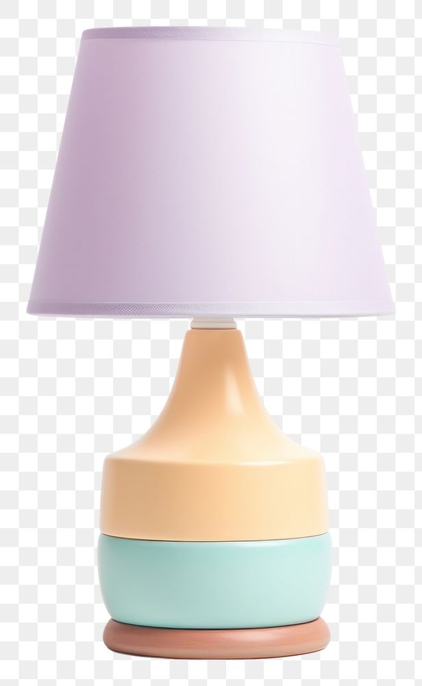 PNG Pastel lamp lampshade white background electricity. 