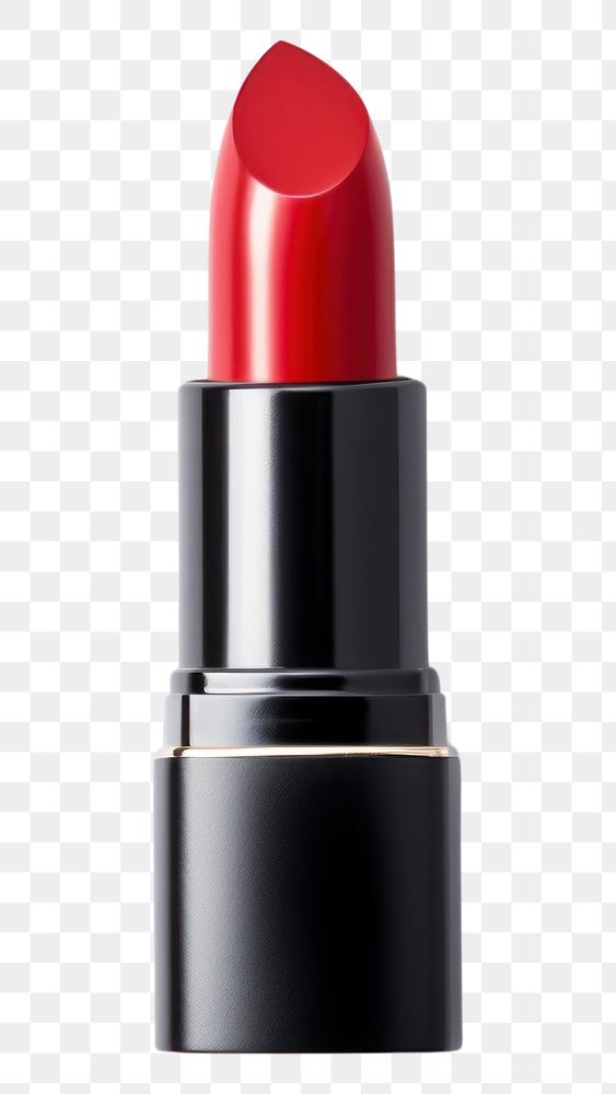 PNG Red lipstick cosmetics white background glamour. 