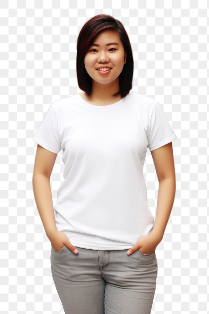 PNG T-shirt sleeve blouse female. AI generated Image by rawpixel.