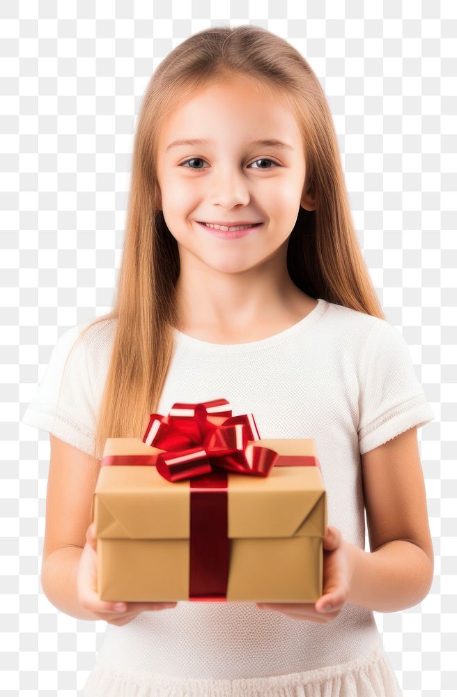 PNG Present child girl box. AI generated Image by rawpixel.