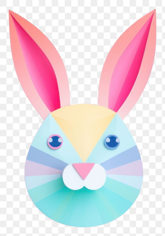 PNG Easter bunny craft paper art. AI generated Image by rawpixel.