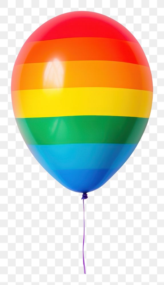 PNG Pride month balloon white background celebration anniversary. AI generated Image by rawpixel.