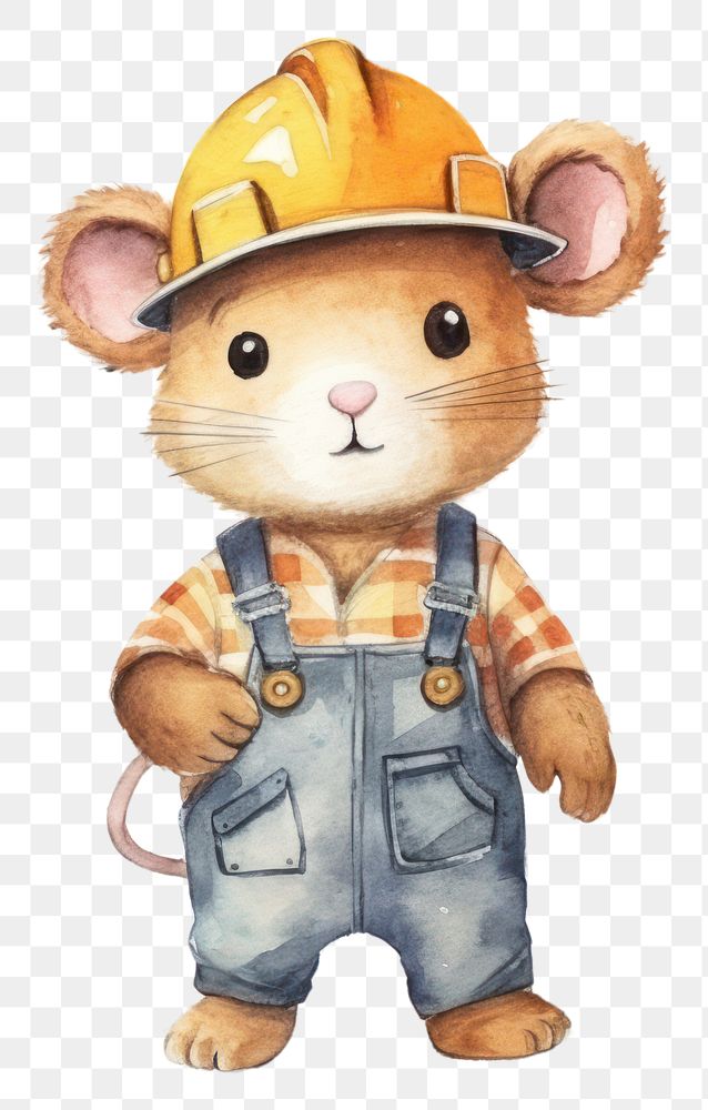PNG Hardhat helmet protection dormouse. AI generated Image by rawpixel.