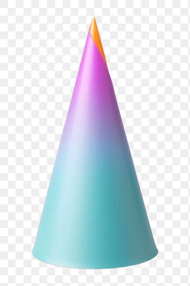 PNG Colorful birthday hat celebration simplicity lighting. AI generated Image by rawpixel.