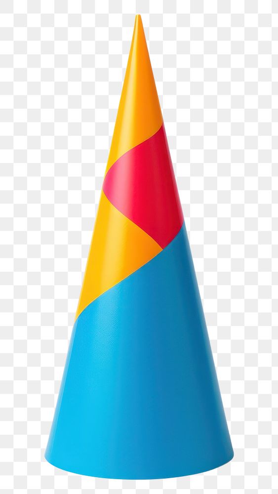 PNG Colorful birthday hat celebration clothing origami. AI generated Image by rawpixel.
