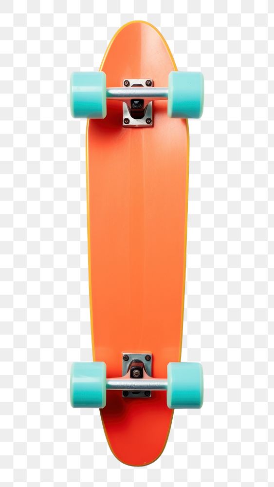PNG 1970s colorful style skateboard skateboarding longboard balance. AI generated Image by rawpixel.