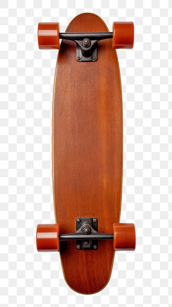 PNG 1970s colorful style skateboard longboard sports brown. 