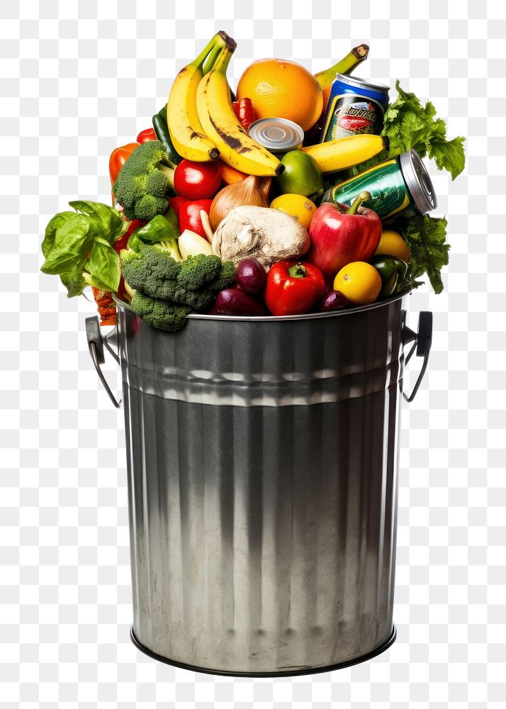 PNG Garbage Can food fruit plant. AI generated Image by rawpixel.