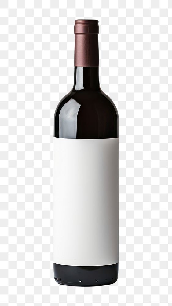PNG Bottle wine label drink. AI generated Image by rawpixel.