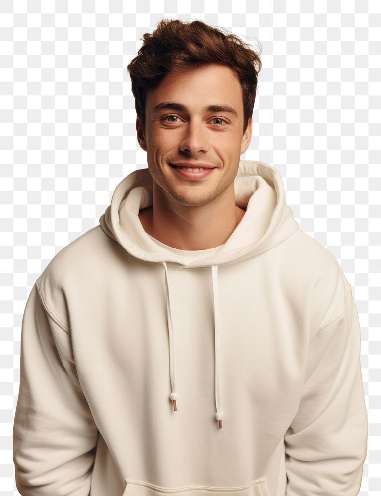 PNG  Hoodie sweatshirt portrait sweater. AI generated Image by rawpixel.