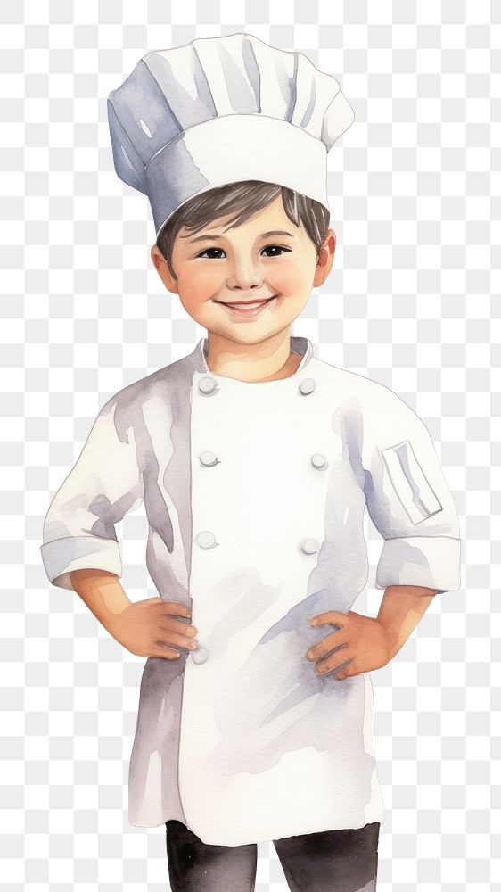 PNG Little boy chef smiling child hat. AI generated Image by rawpixel.