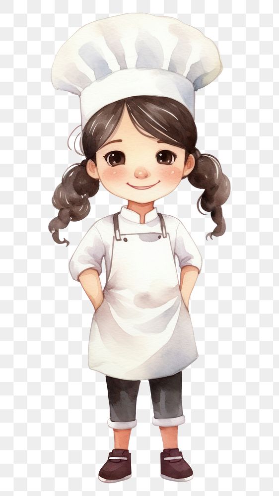 PNG Smiling cartoon chef  