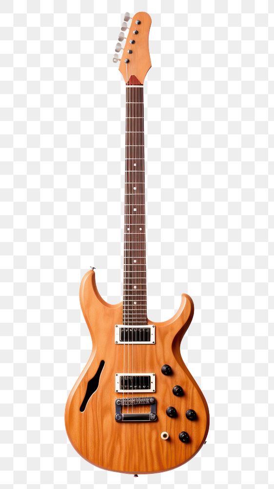 PNG Vintage electric guitar fretboard string music. 