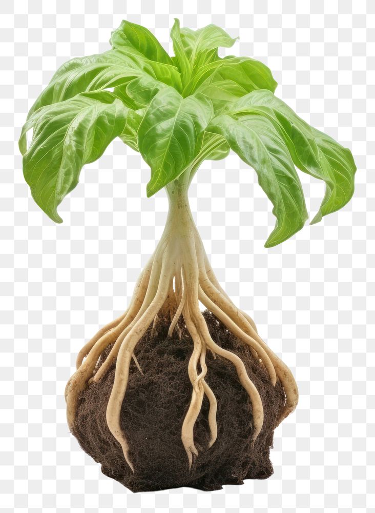 PNG Mandrake plant leaf root. AI generated Image by rawpixel.