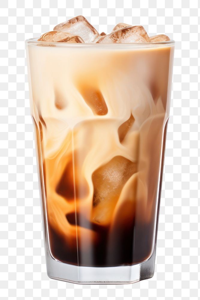 PNG Coffee drink latte glass. AI generated Image by rawpixel.