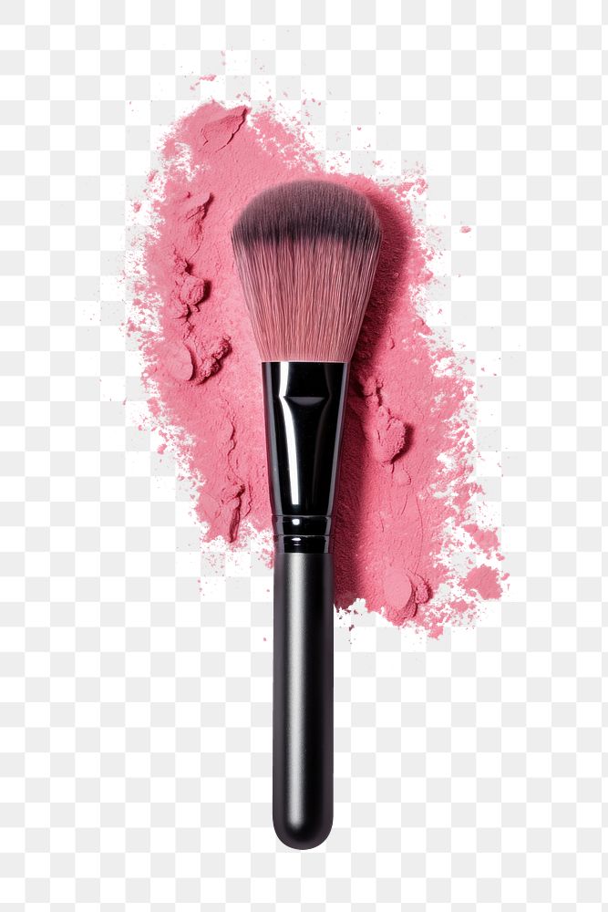 PNG Makeup brush cosmetics tool white background