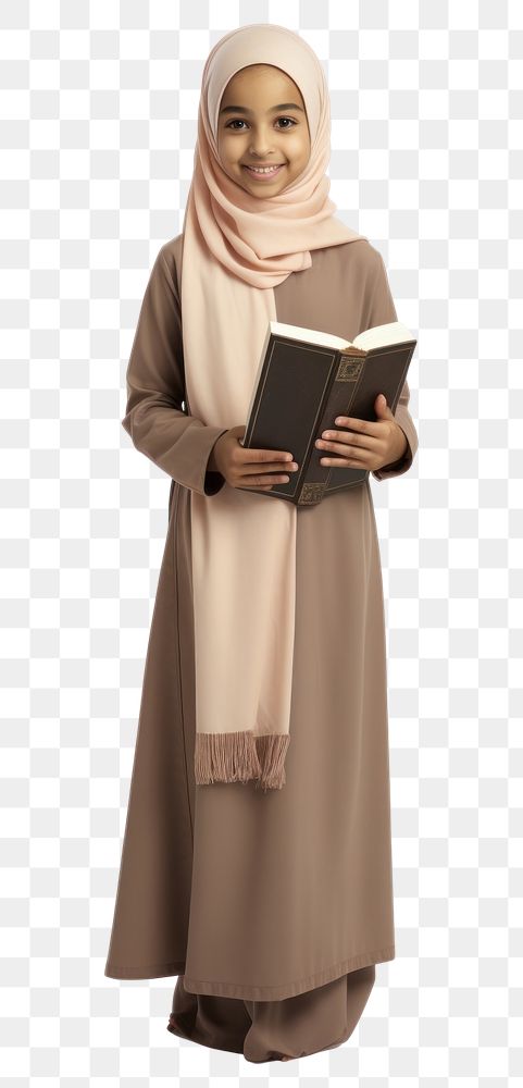 PNG Standing reading fashion hijab. AI generated Image by rawpixel.