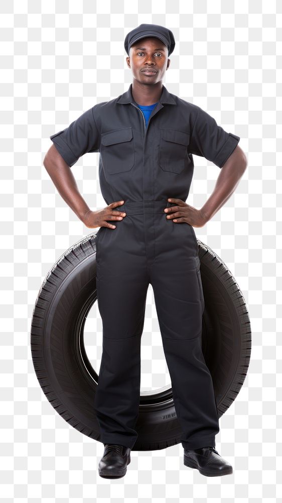 PNG Tire mechanic portrait adult. AI generated Image by rawpixel.