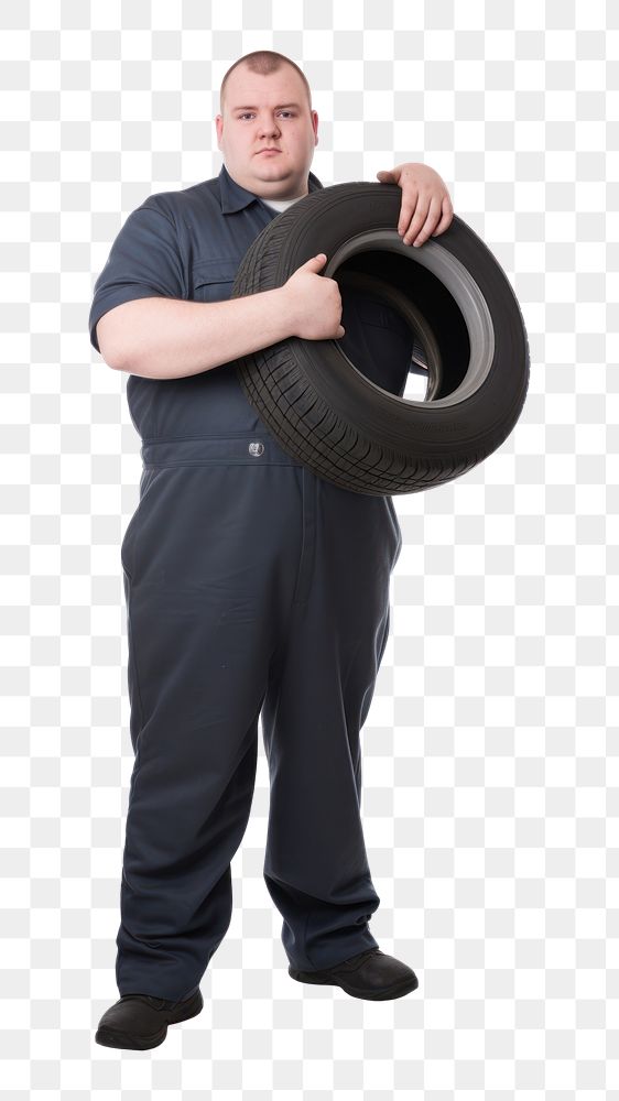 PNG Tire mechanic portrait wheel. AI generated Image by rawpixel.
