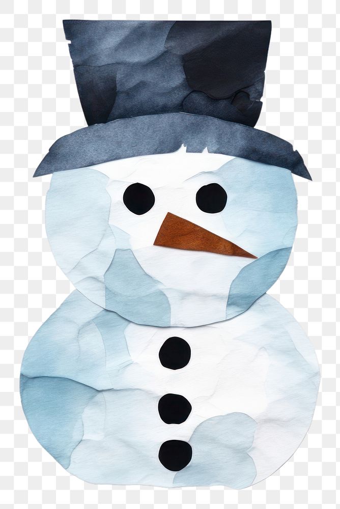 PNG Snowman winter white  