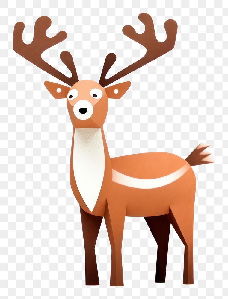 PNG Wildlife cartoon antler animal. AI generated Image by rawpixel.