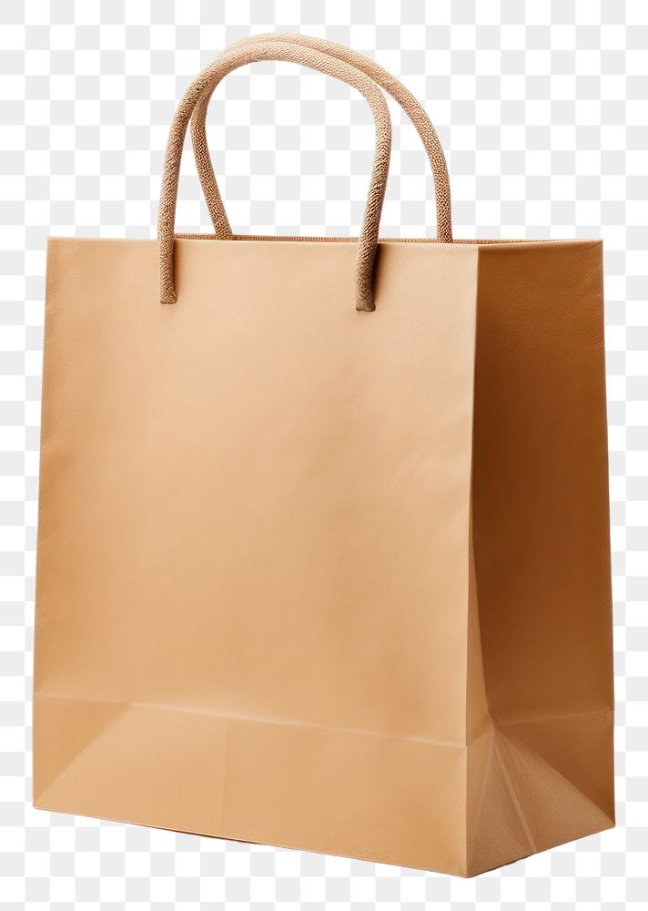PNG Paper shopping bag handbag white background accessories. AI generated Image by rawpixel.