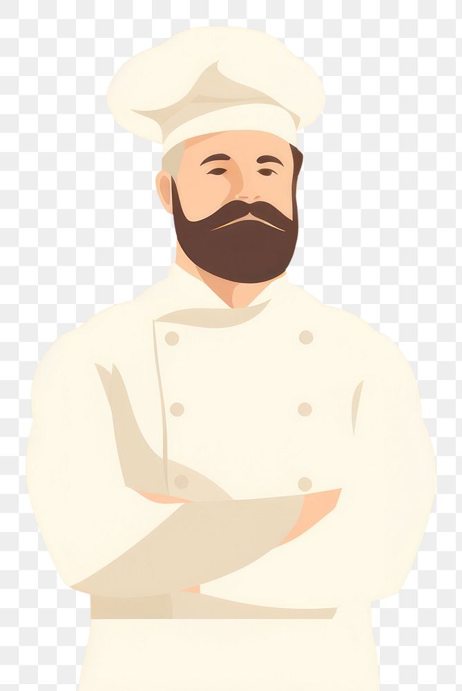 PNG Chef portrait adult beard. AI generated Image by rawpixel.
