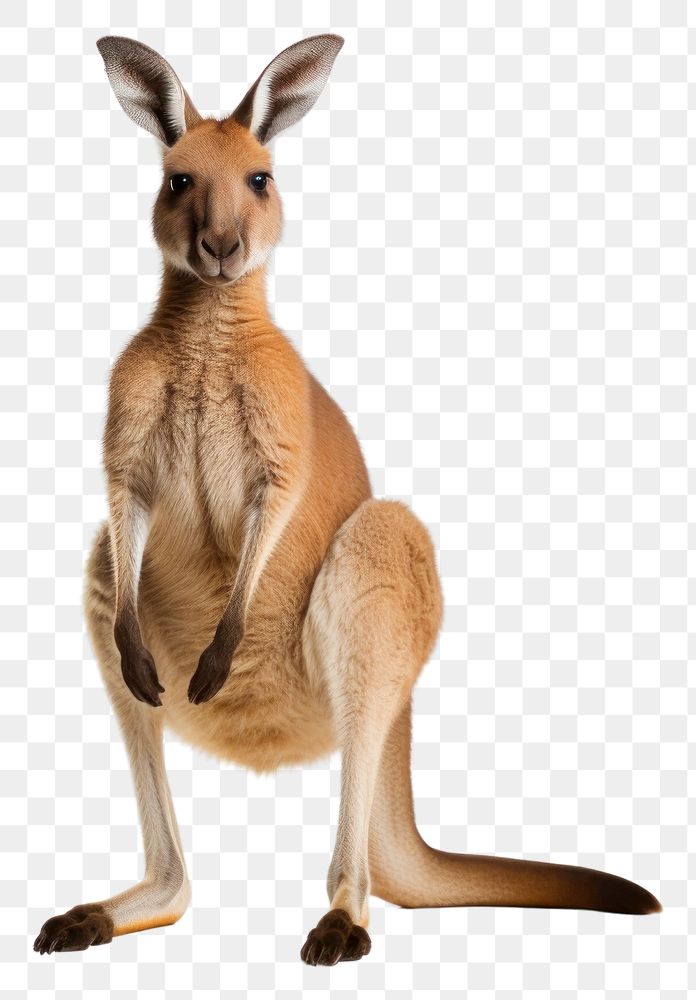 PNG  Kangaroo wallaby animal mammal. AI generated Image by rawpixel.