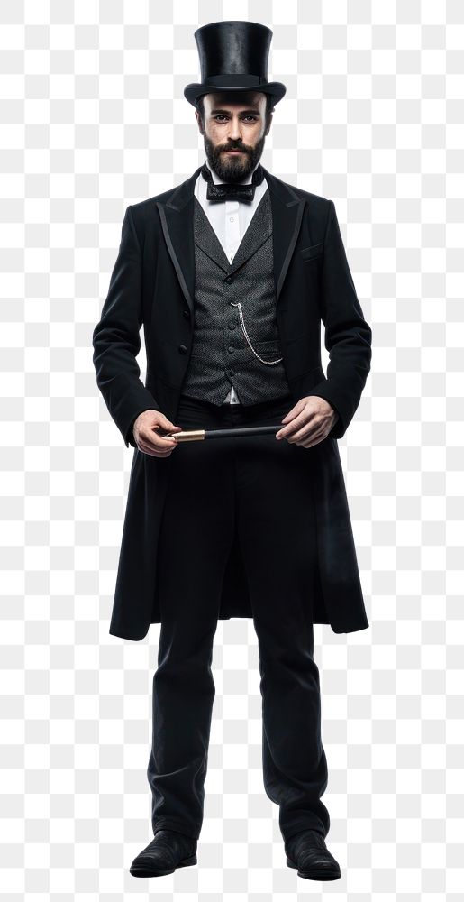 PNG Magician overcoat portrait tuxedo. AI generated Image by rawpixel.