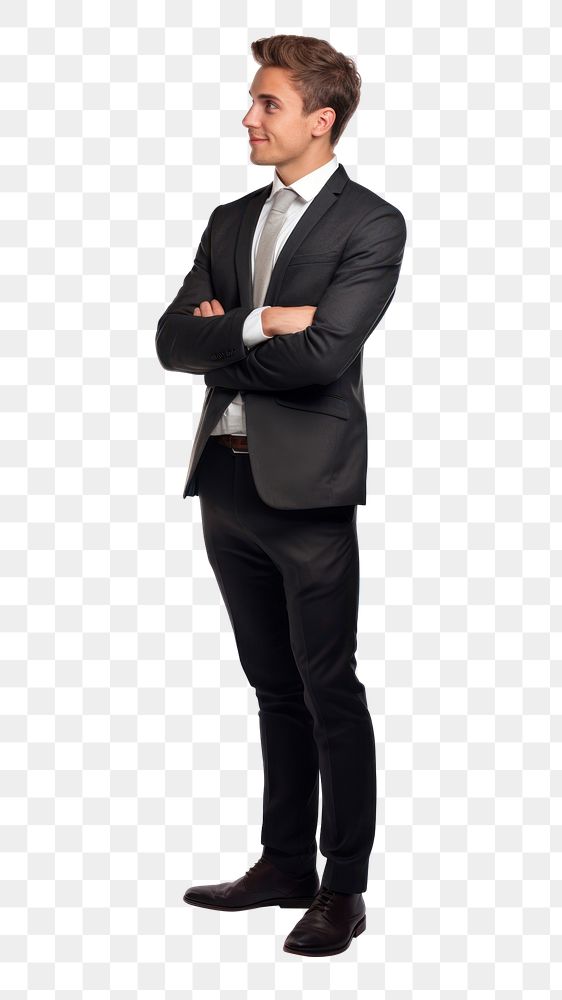 PNG Portrait standing tuxedo blazer. AI generated Image by rawpixel.
