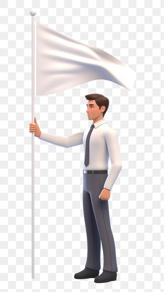 PNG Business man flag holding adult. AI generated Image by rawpixel.
