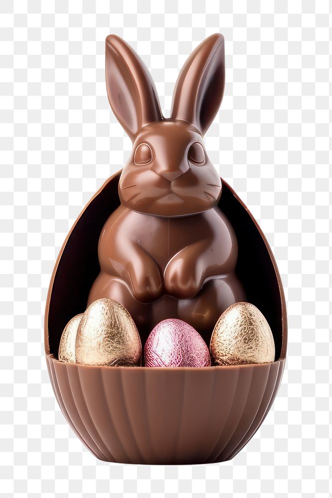 PNG Chocolate easter mammal bunny. AI generated Image by rawpixel.