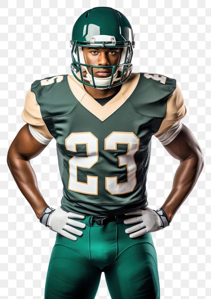 PNG American football player helmet sports green. AI generated Image by rawpixel.