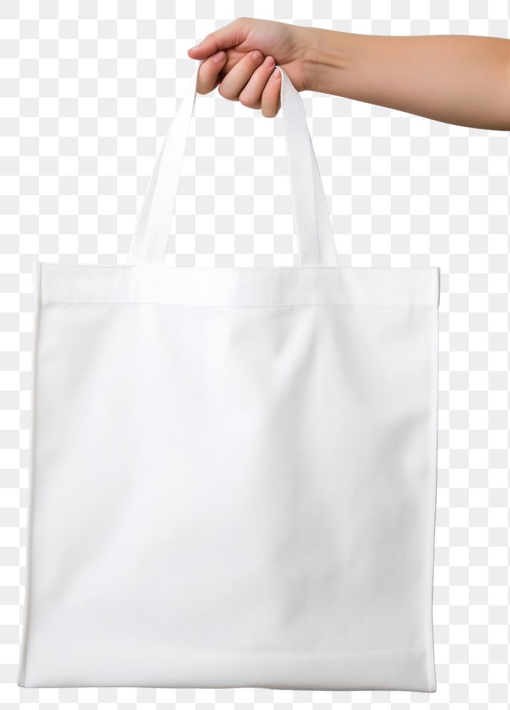 PNG A cotton shopping bag handbag white white background. AI generated Image by rawpixel.