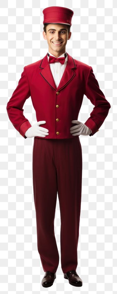 PNG A retro bellboy costume tuxedo adult. AI generated Image by rawpixel.