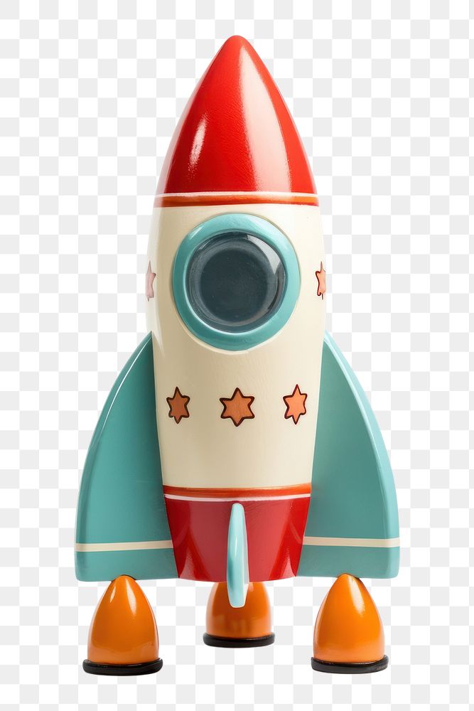 PNG Rocket toy white background representation. AI generated Image by rawpixel.