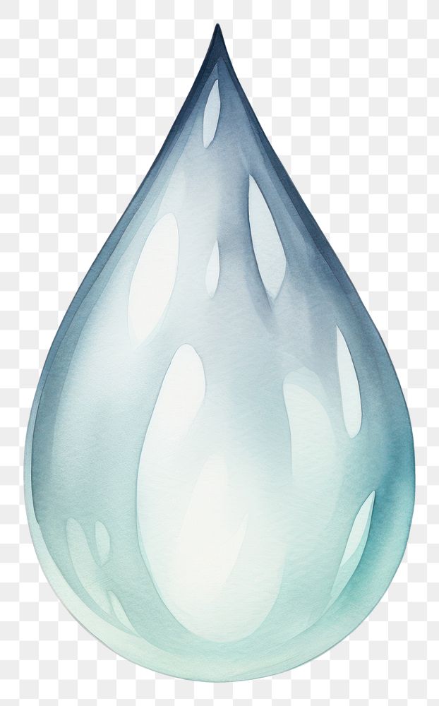 PNG Water drop white background simplicity porcelain. 