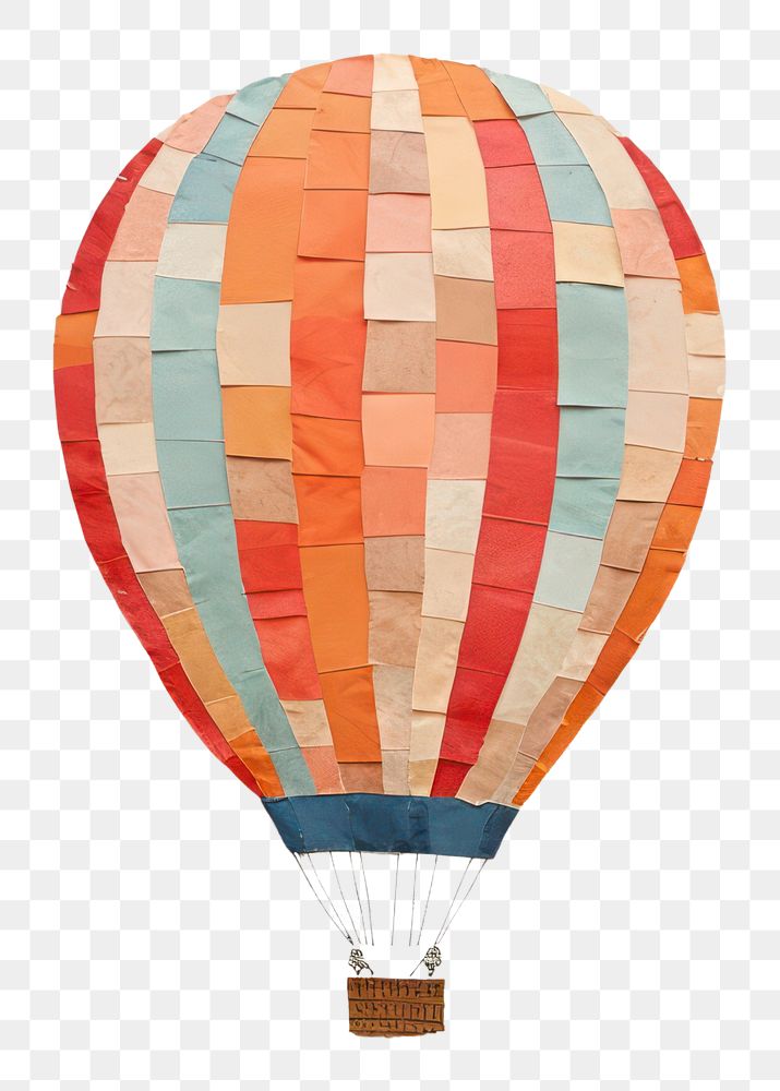 PNG Hot air balloon aircraft transportation creativity. AI generated Image by rawpixel.