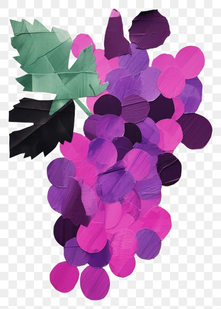 PNG Grape art painting collage. AI generated Image by rawpixel.