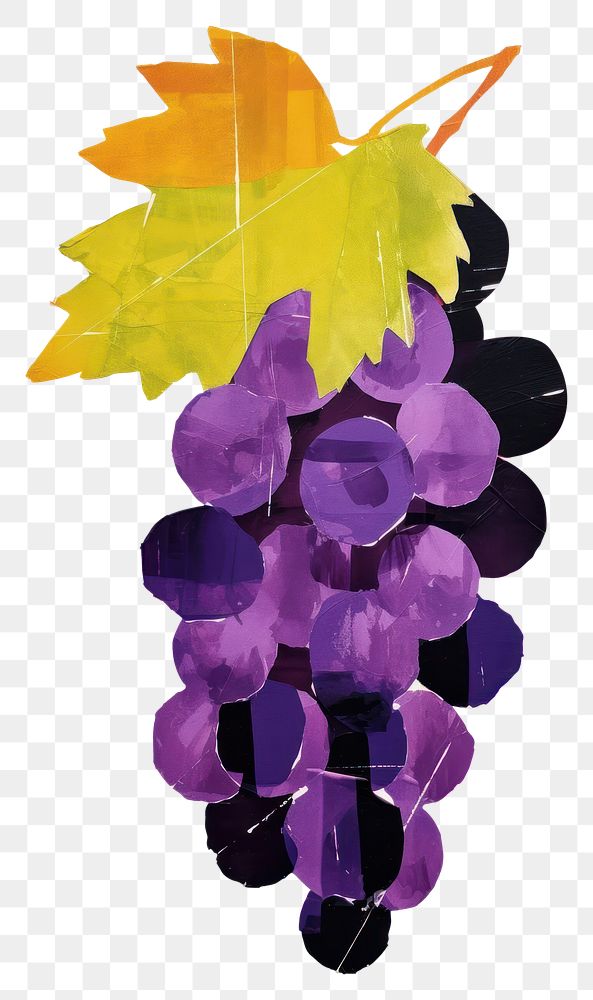 PNG Grape grapes art painting. AI generated Image by rawpixel.