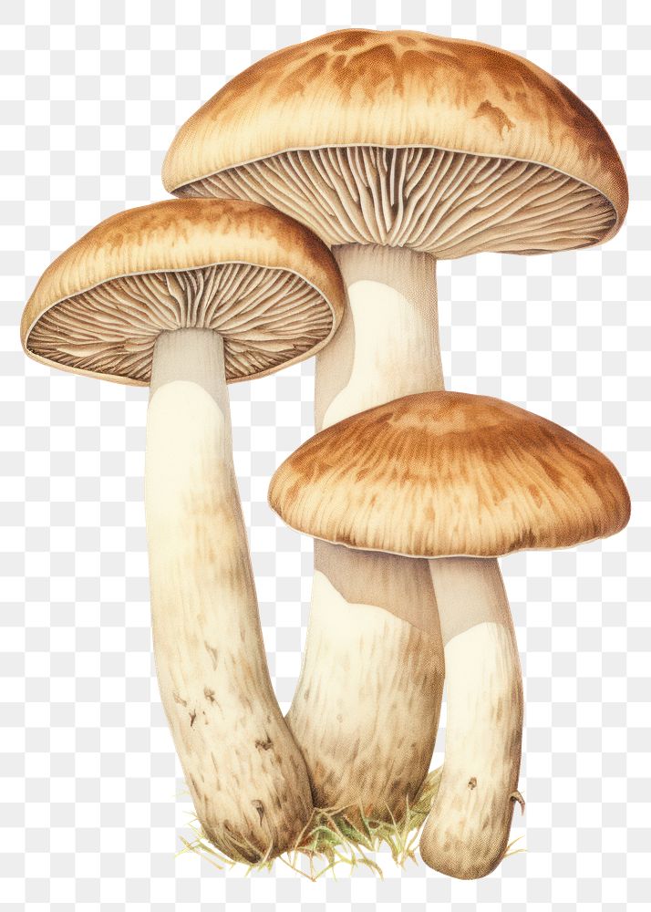 PNG Mushroom fungus bolete agaric. AI generated Image by rawpixel.