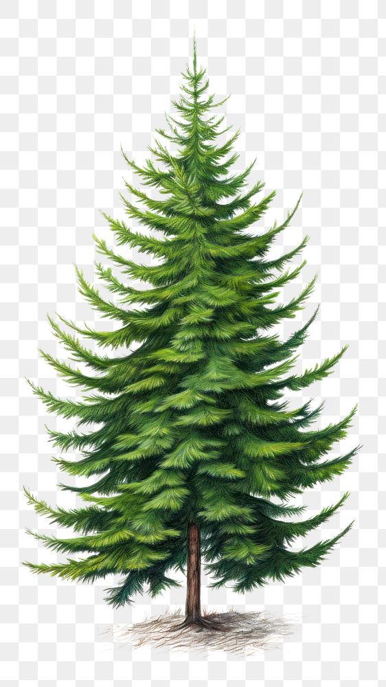 PNG Christmas tree drawing plant pine. AI generated Image by rawpixel.
