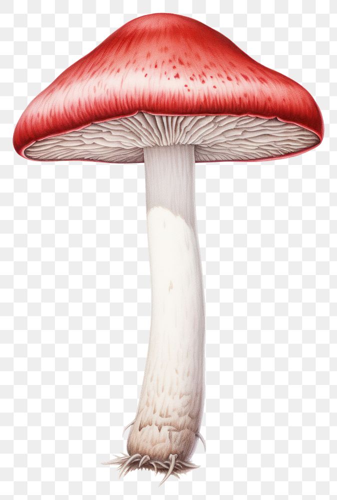 PNG Mushroom fungus agaric plant. AI generated Image by rawpixel.