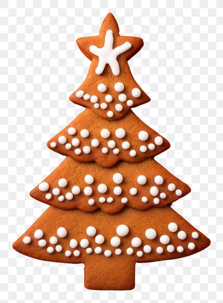 PNG Homemade gingerbread christmas cookie tree. AI generated Image by rawpixel.