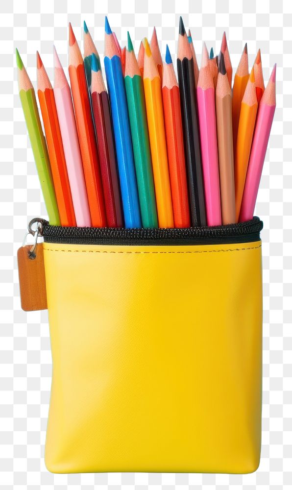 PNG Pencil yellow blue blue background. AI generated Image by rawpixel.