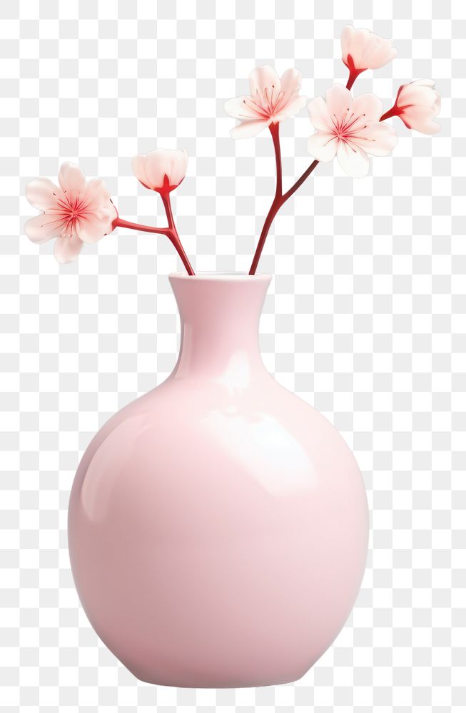 PNG Flower vase plant decoration container. AI generated Image by rawpixel.